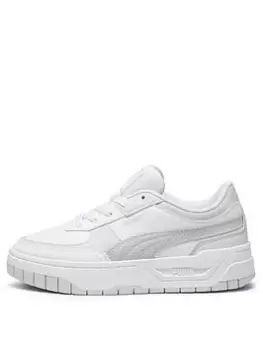 Puma Cali Dream Leather, White/Grey, Size 6, Women