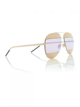 Dior Sunglasses Pink gold pilot CD SPLIT1 sunglasses Gold