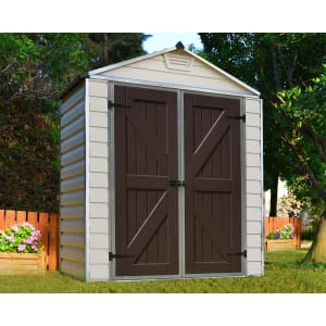 Palram Canopia Skylight 6 x 3ft Plastic Apex Shed - Tan