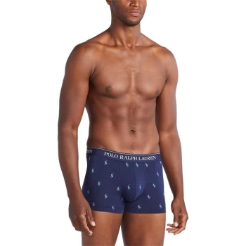 Polo Ralph Lauren 3 Pack Logo Trunks - AOP/Blue/Stripe