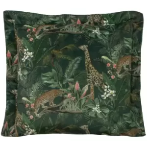 Manyara Leopard Square Cushion Multicolour, Multicolour / 50 x 50cm / Polyester Filled