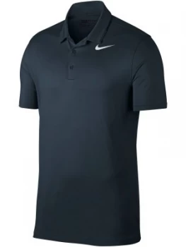 Mens Nike Dry Solid Polo Blue