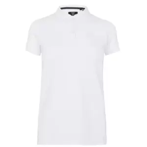 Superdry Pique Polo Shirt Womens - White