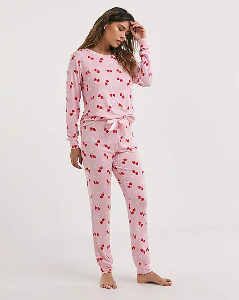 Boux Avenue Boux Avenue Cherry Print Twosie Pink MIX Female 16 BJ21404