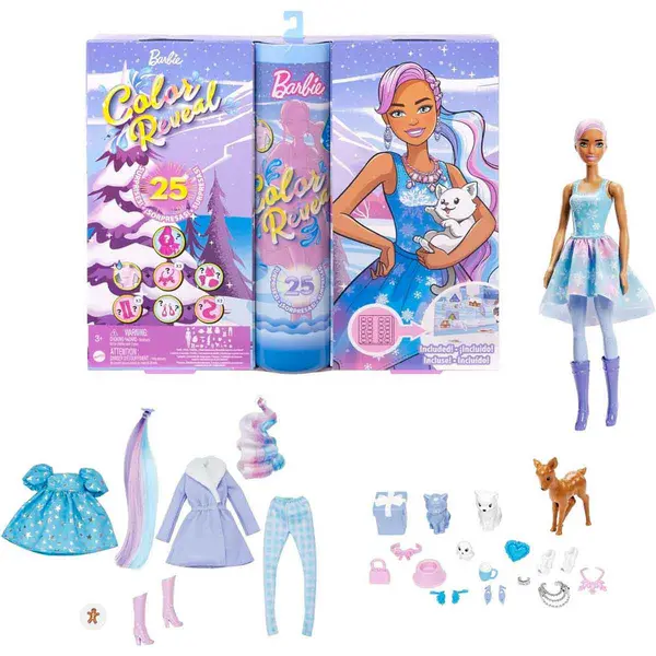 Barbie Colour Reveal Advent Calendar HJD60 - Multi One Size