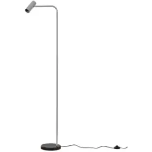 Minisun - Cool Grey Marble Base Floor Lamp - No Bulb