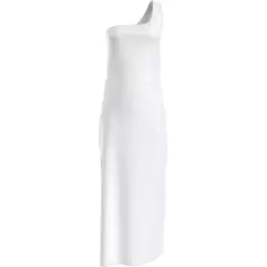 Calvin Klein One Shoulder Dress - White