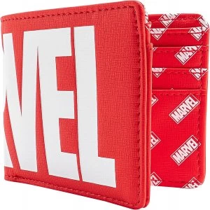 Marvel Loungefly - Marvel Logo Wallet red white