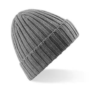 Beechfield Unisex Winter Chunky Ribbed Beanie Hat (One Size) (Heather)