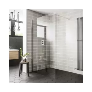 Duchy Spring Wetroom Glass Panel 800mm Wide - 8mm Clear Glass