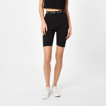 Jack Wills Taped Cycling Shorts - Black