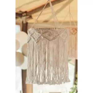 A Touch of Pampas Macrame Chandelier