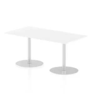 Italia Poseur Table Rectangle 1600/800 Top 725 High White