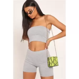 I Saw It First Greymarl Basic Bandeau Top - Grey