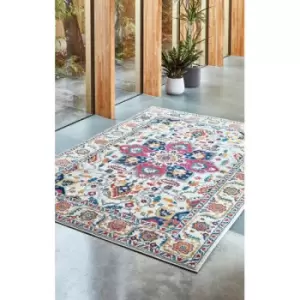 Asiatic Carpets Nova Machine Woven Rug Persian White Multi - 120 x 170cm