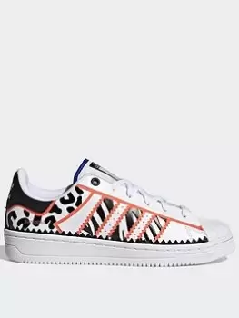 adidas Originals Superstar Ot Tech Shoes, White/Black, Size 3.5, Women