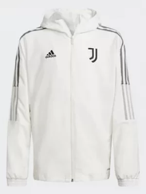 Boys, adidas Juventus Tiro Presentation Track Top, White, Size 11-12 Years