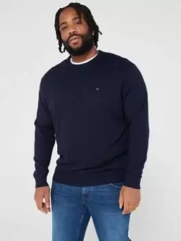 Tommy Hilfiger Bt-pima Org Ctn Cashmere Cn-b, Navy, Size 4XL, Men