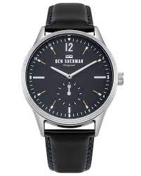 Ben Sherman London Black Spitalfields Vinyl Geo' Watch - WB015UB