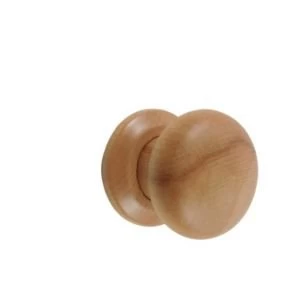 Beech Effect Internal Round Latch Door Knob 1 Set