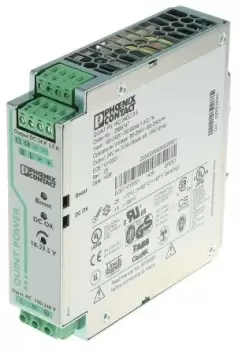 Phoenix Contact QUINT-PS/1AC/24DC/3.5 Switch Mode DIN Rail Power Supply 85 264V ac Input, 24V dc Output, 3.5A