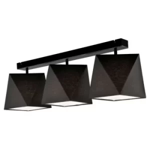 Carla Semi Flush Light Black, 3x E27