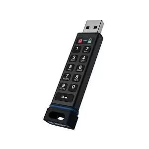 SecureUSB KP Hardware Encrypted USB 3.0 8GB Flash Drive FIPS 140-2