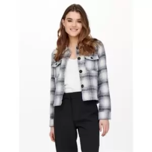 ONLY Checked Jacket Women Beige