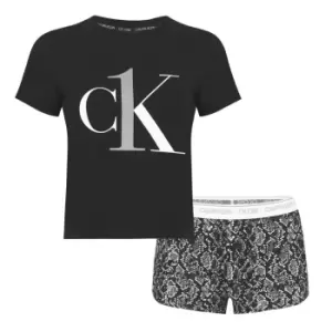 Calvin Klein Short Sleeve Pyjama Set - Black