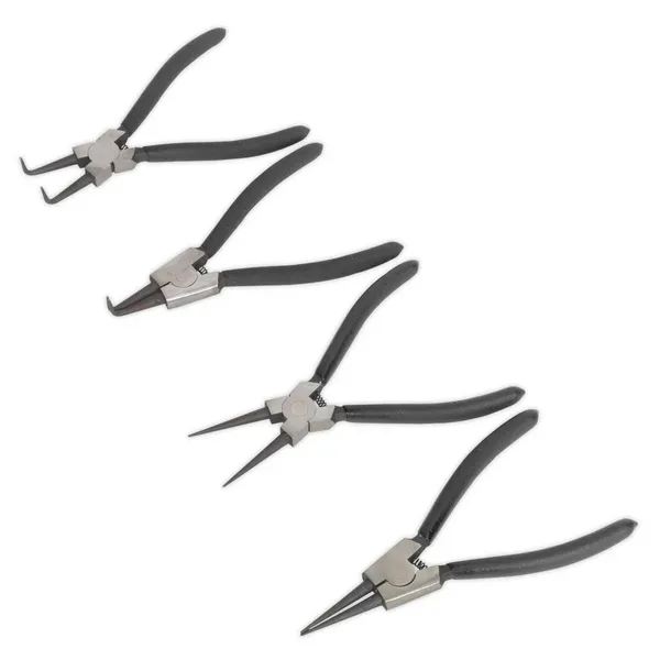 Genuine SEALEY S01058 Circlip Pliers Set 4pc Internal/External