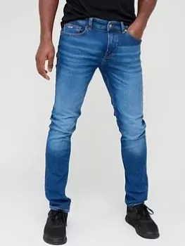 BOSS Delaware Slim Fit Jeans - Blue, Medium Blue, Size 32, Length Regular, Men