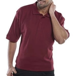 Click Workwear Polo Shirt 200gsm 2XL Burgundy Ref CLPKSBUXXL Up to 3