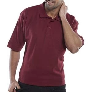 Click Workwear Polo Shirt 200gsm 3XL Burgundy Ref CLPKSBUXXXL Up to 3