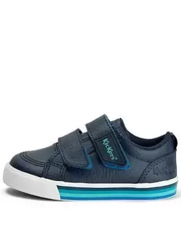 Kickers Tovni Double Trainer, Navy, Size 7 Younger