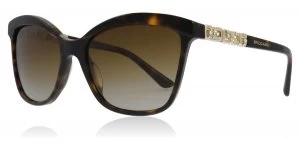 Bvlgari BV8163B Sunglasses Sand / Havana 504/T5 Polariserade 56mm