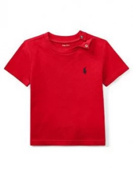 Ralph Lauren Baby Boys Classic Short Sleeve T-Shirt - Red, Size 18 Months