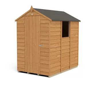 Forest Garden 6 x 4ft Small Apex Overlap Dip Treated Garden Shed