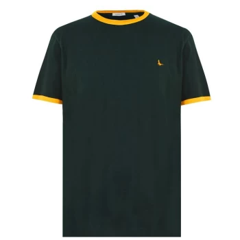 Jack Wills Pentworth Ringer T-Shirt - Dark Green