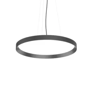 FLY 60cm Integrated LED Pendant Ceiling Light Black, 3000K, IP40