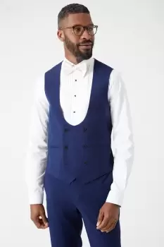 Slim Fit Navy Tuxedo Suit Waistcoat