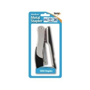 Tiger Medium Metal 266 Stapler FOC 1000 Staples Pack of 6 301510