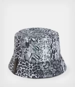 AllSaints Womens Noche Reversible Bucket Hat, Black