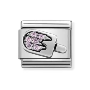 Nomination Classic Silver & Cubic Zirconia Ice Lolly Charm