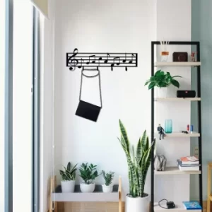 Note Black Metal Wall Hook