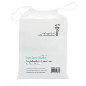 Bamboo Duvet Cover (Double) (White) - Home&living