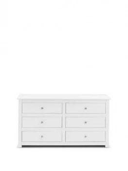 Julian Bowen Radley 6 Drawer Chest - White