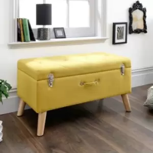 Minstrel Storage Ottoman Yellow