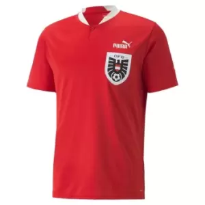 Puma Austria Home Shirt 2022 2023 Adults - Red