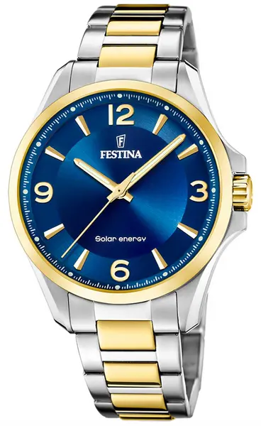 Festina F20657/4 Mens Solar Energy (41.5) Blue Dial / Two- Watch