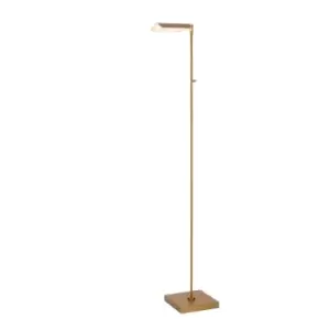 Lucide Aaron LED Floor Lamp - Matt Gold, Brass